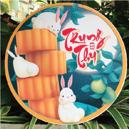  Biển treo trang trí trung thu chất liệu focmex