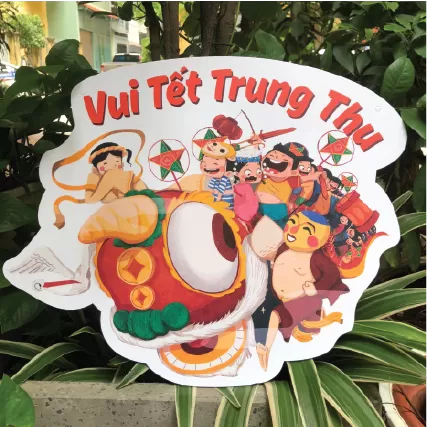  Biển treo trang trí trung thu chất liệu focmex