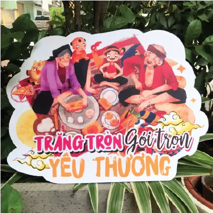  Biển treo trang trí trung thu chất liệu focmex