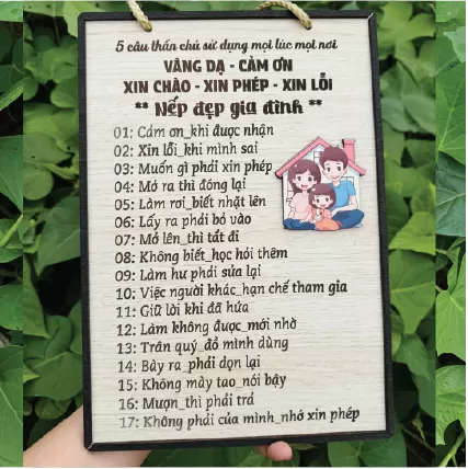 Bảng treo trang trí gia đình