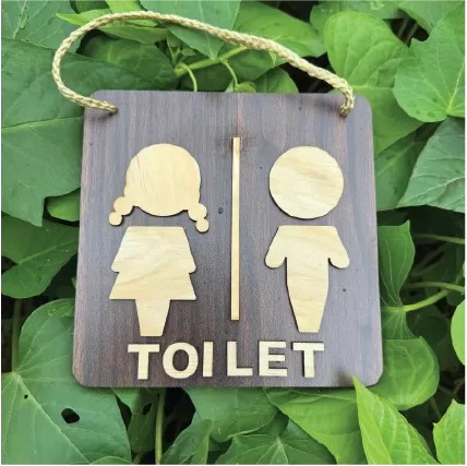 Bảng treo toilet