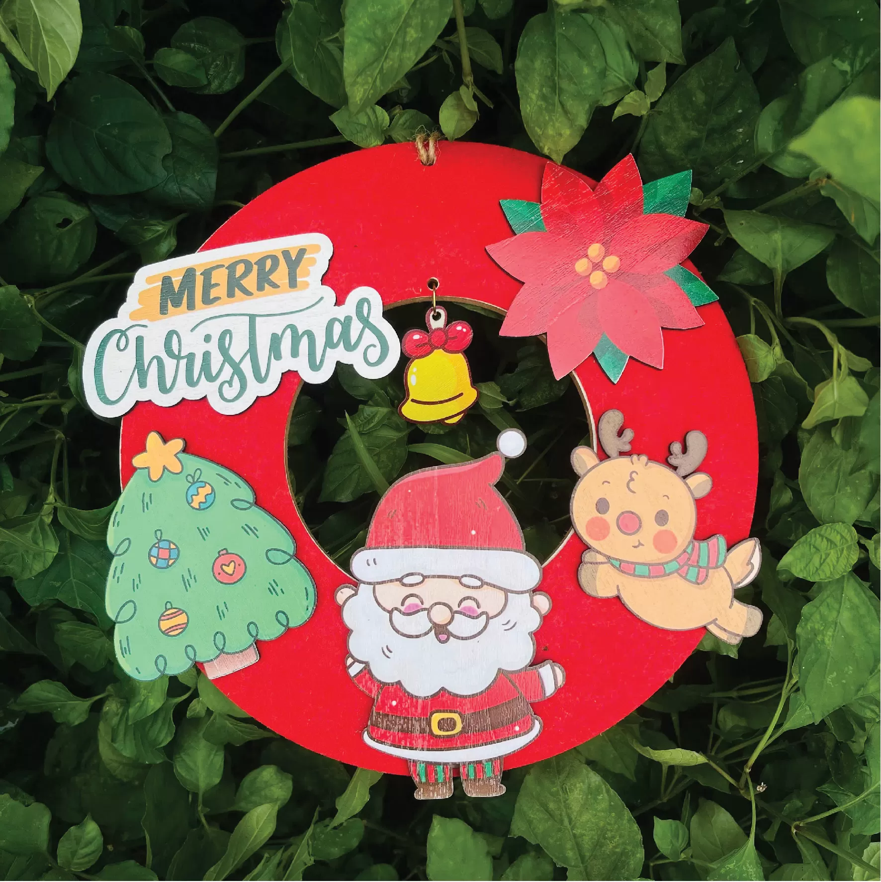 Bảng Gỗ Decor Trang Trí Giáng Sinh