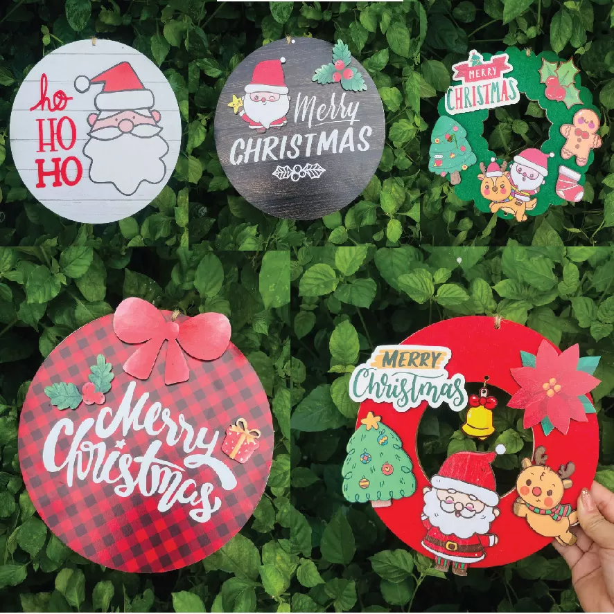 Bảng Gỗ Decor Trang Trí Giáng Sinh