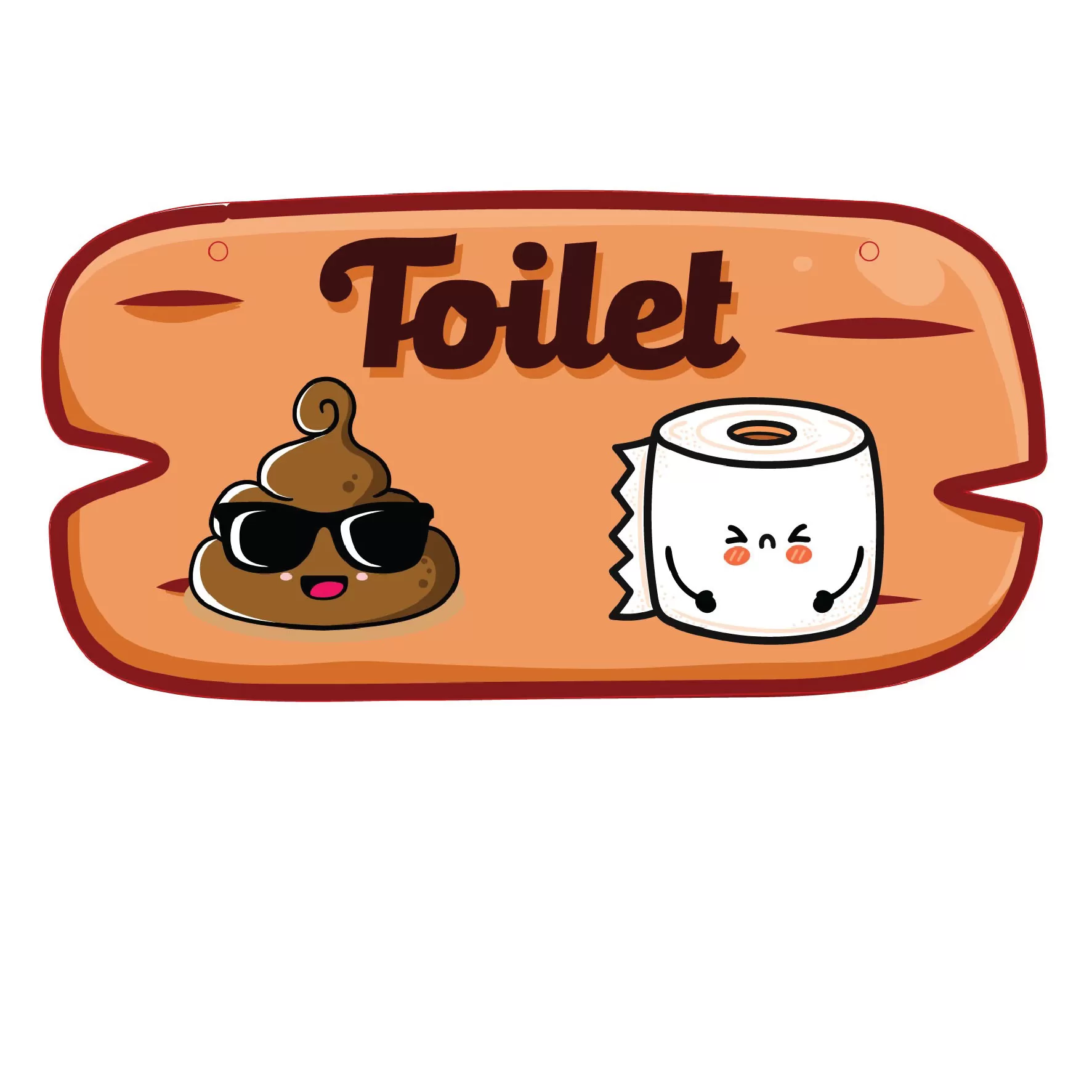 Bảng treo toilet