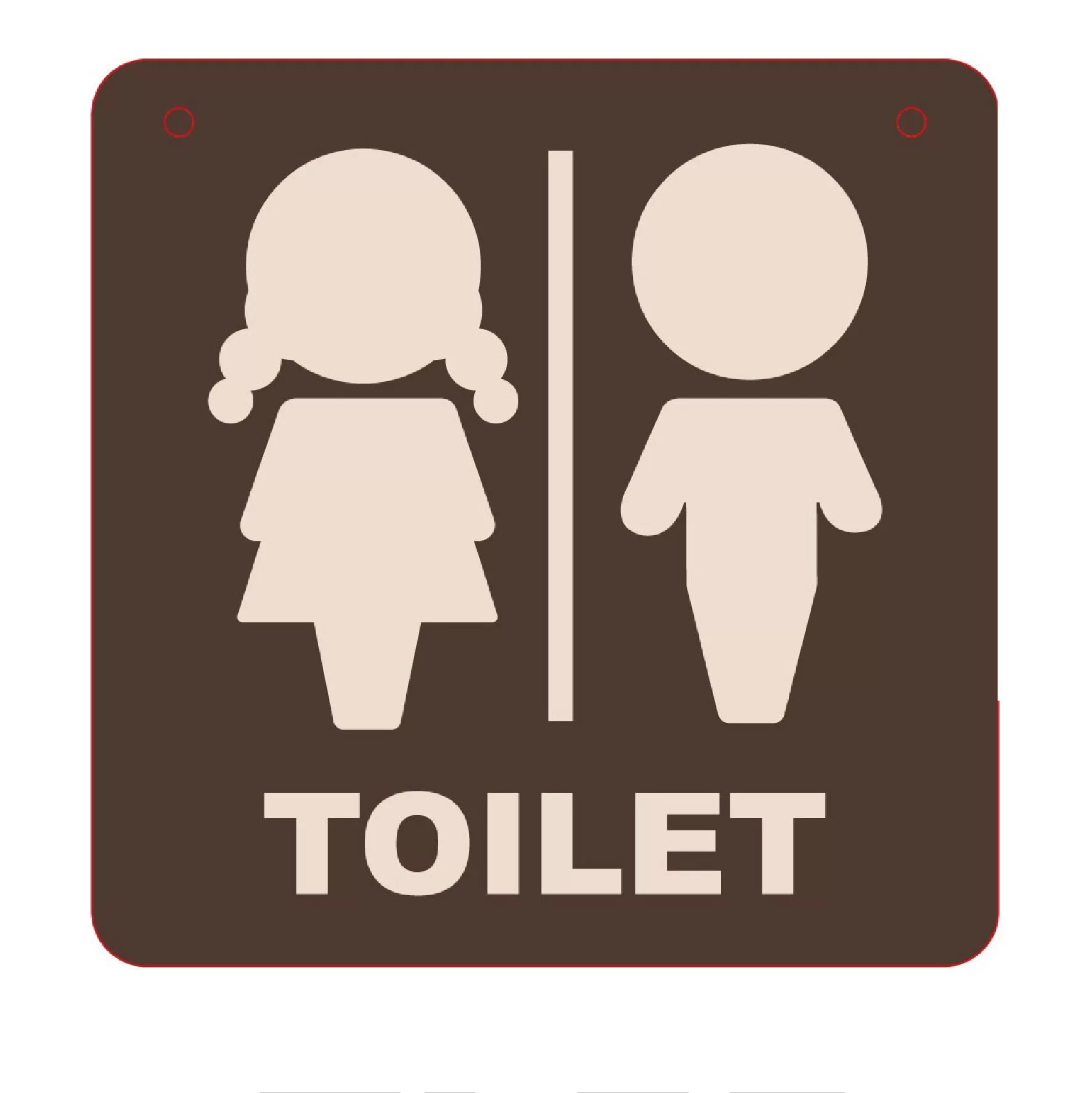 Bảng treo toilet
