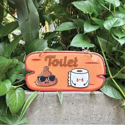 Bảng treo toilet